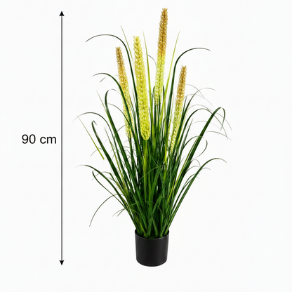 Artificial Onion Grass Plant with Reeds – 35.43″