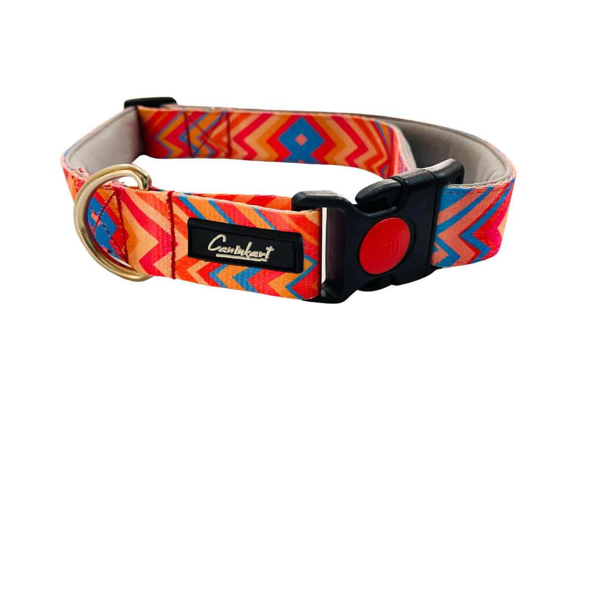 Premium Printed Dog Collar Orange