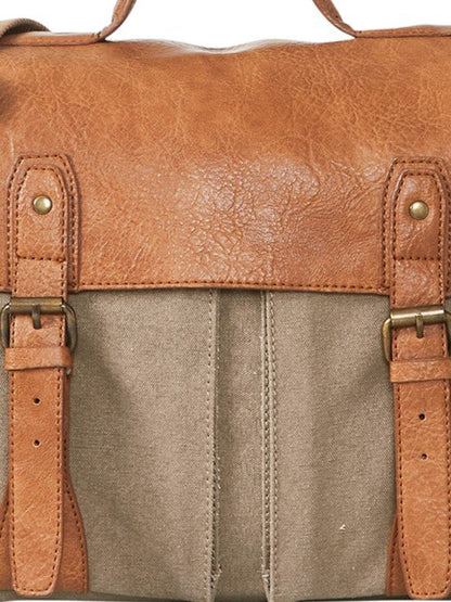Flap Messenger Laptop Bag for Men & Women – Brown