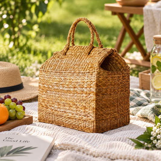Handwoven Kauna Grass Picnic Bag