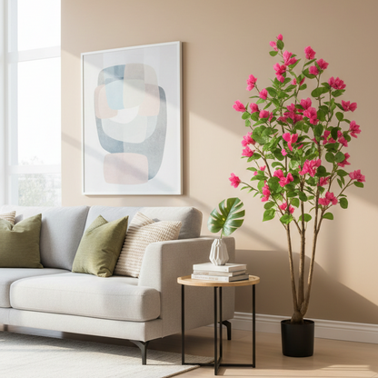 Premium Artificial Pink Bougainvillea Tree 59"