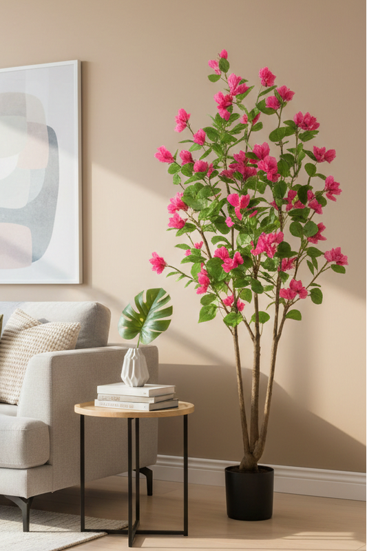 Premium Artificial Pink Bougainvillea Tree 59"