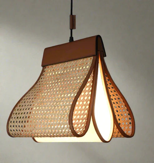 Handcrafted Rattan Cane Pendant Light Pixie