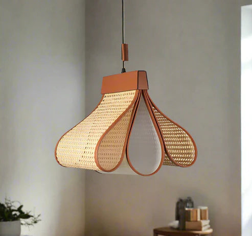 Handcrafted Rattan Cane Pendant Light Pixie