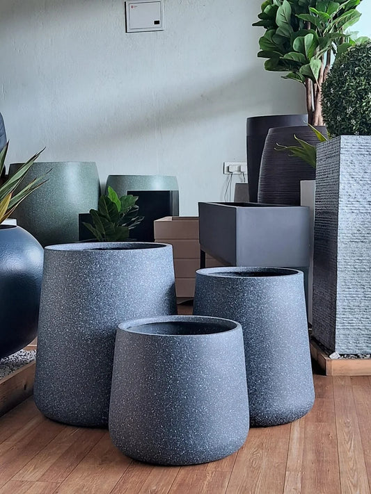 AMARA Round FRP Planter – Sleek Premium Outdoor & Indoor Style