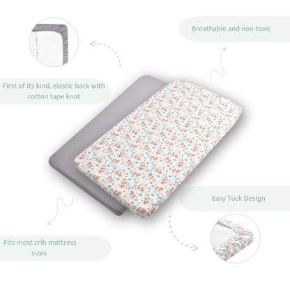 Sovana Premium 4-Piece Baby Cot Combo Unicorn
