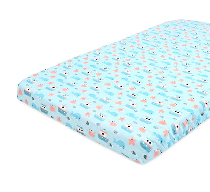 Sovana Premium Printed Muslin Fitted Crib sheet