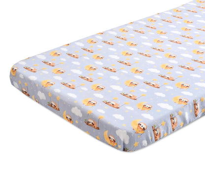 Sovana Premium Printed Muslin Fitted Crib sheet