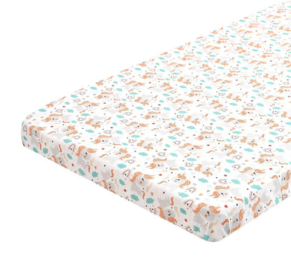 Sovana Premium Printed Muslin Fitted Crib sheet