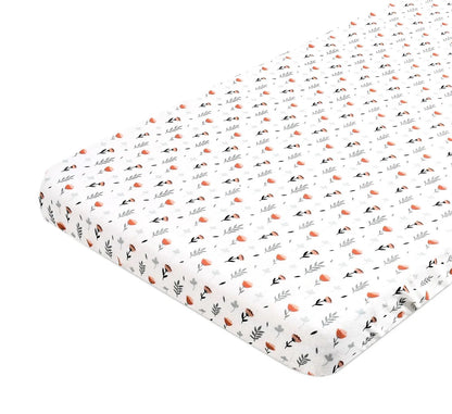 Sovana Premium Printed Muslin Fitted Crib sheet