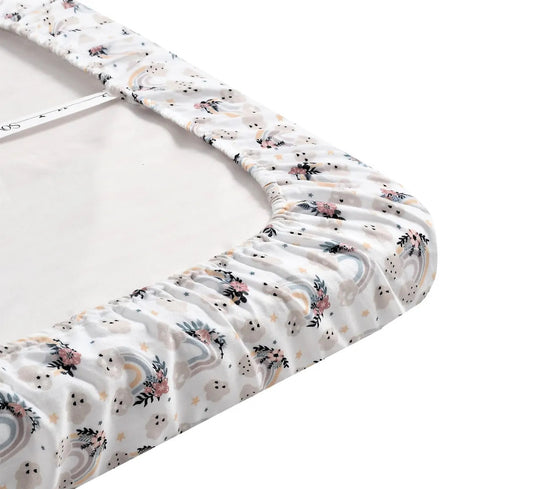 Sovana Premium Printed Muslin Fitted Crib sheet