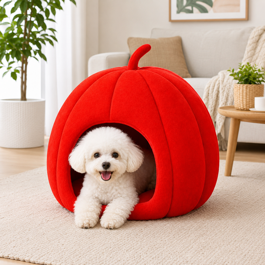 Premium Pumpkin Pet Cave