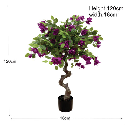 Premium Artificial Purple Bougainvillea Plant 47"