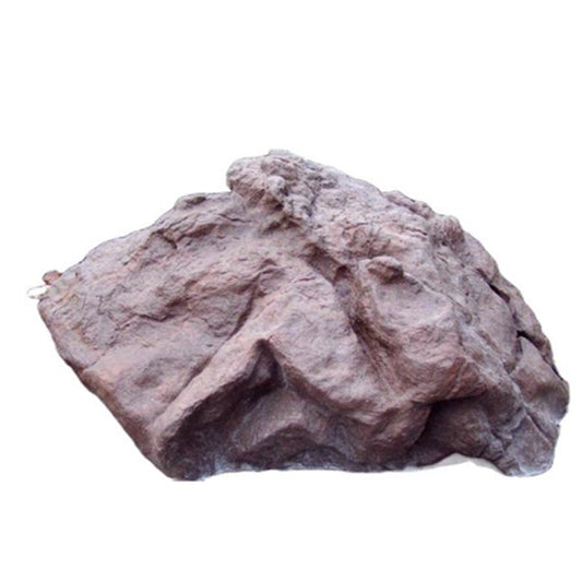 Brown rock on a white background