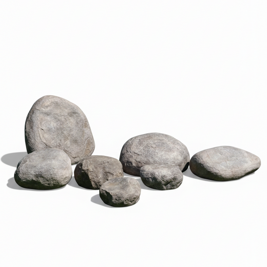 Set of 7 Decorative Landscape Rocks
