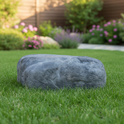 Gray stone on a white background