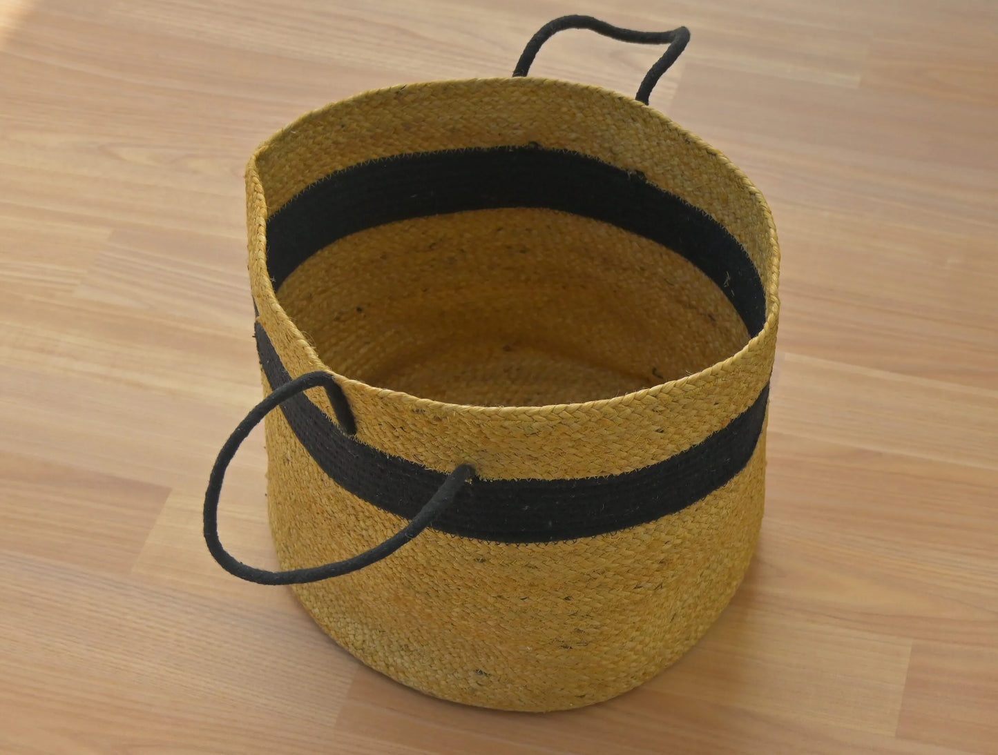Round Woven Handcrafted Jute Basket