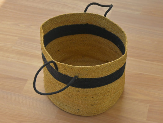 Round Woven Handcrafted Jute Basket