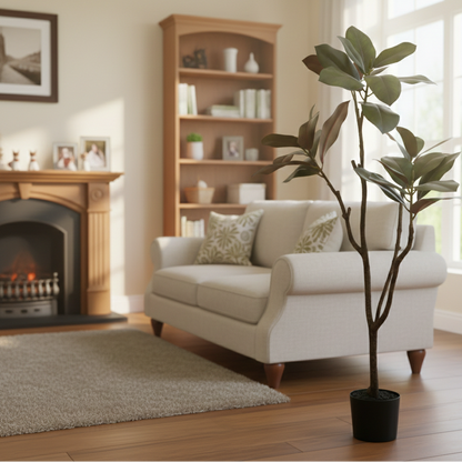 Premium Artificial Rubber Plant Tree 47"