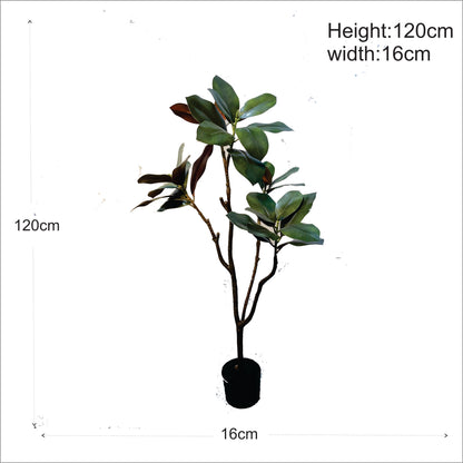 Premium Artificial Rubber Plant Tree 47"