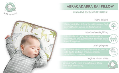 Abracadabra Savanna Rai Mustard Seed Baby Pillow