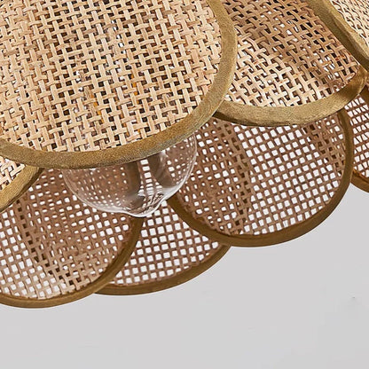 Sawyer Rattan Cane Hanging Light