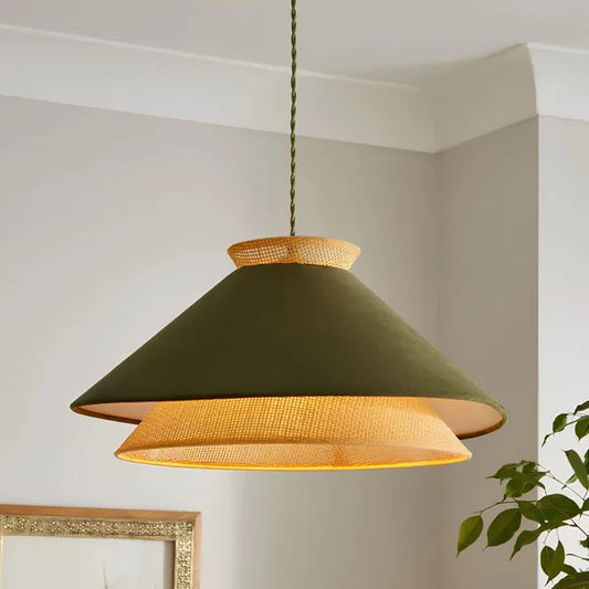Simbaa Wicker Rattan Hanging Light