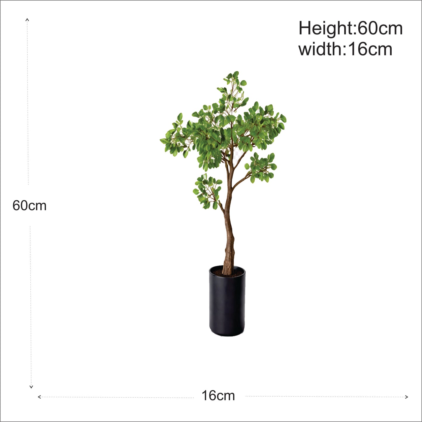 Premium Artificial Tabletop Greenery plant 24"