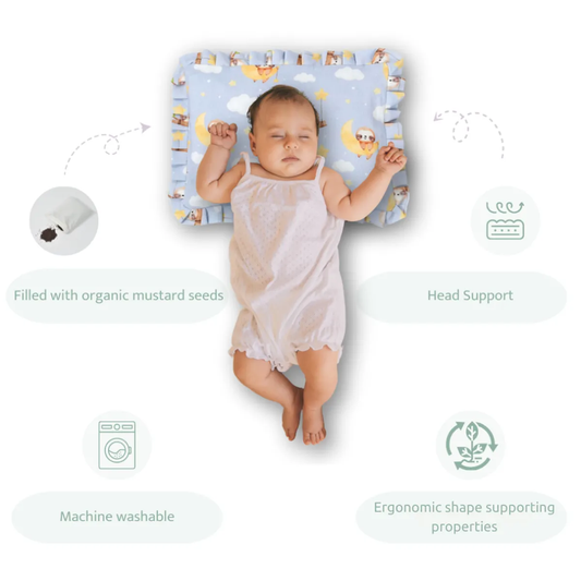 Sovana Premium 4-Piece Baby Cot Combo Sleepy Animal