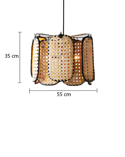 Handcrafted Bamboo Rattan Pendant Light Soma