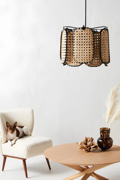 Handcrafted Bamboo Rattan Pendant Light Soma