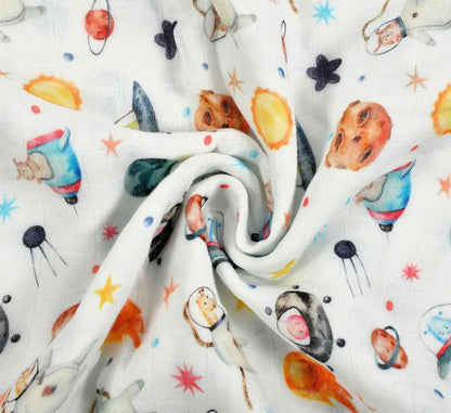 Pets Of The Galaxy 6-Layer Reversible Muslin Blanket