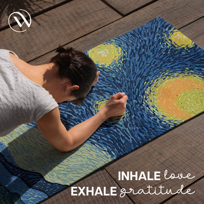 Professional PU & Natural Rubber Yoga Mat - 6mm