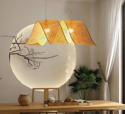 Handcrafted Wicker Rattan Pendant Light Sujal