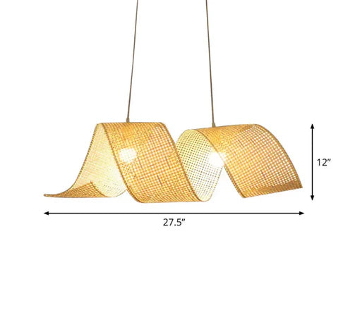 Handcrafted Wicker Rattan Pendant Light Sujal