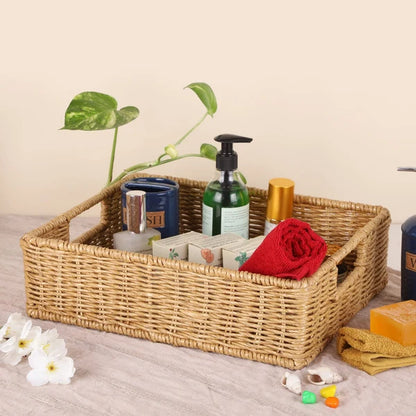 Tara Handwoven Kauna Grass Bathroom Storage Basket