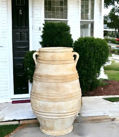 Ajmera Terracotta Vase Urn – 26″, 30″, 36″ | Rustic Indoor-Outdoor Decor