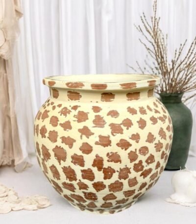 Naggar Terracotta Pot – Hand-Painted Artistic Statement Planter 26″, 30″ And 36″