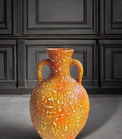 Charming Chanderi Terracotta Amphora Urn – Rustic Mediterranean Terracotta Planter 26″, 30″ & 36″