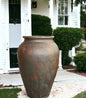 Epic Savanur Terracotta Urn – Handmade Dark Terracotta Sculptural Planter 26″, 30″ & 36″