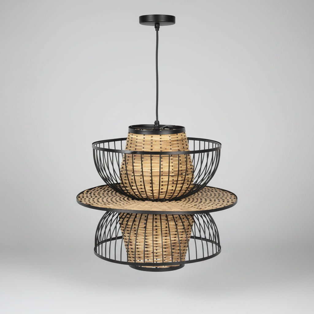 Handcrafted Rattan Bamboo Pendant Light Yash