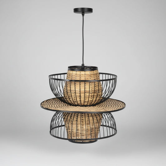 Handcrafted Rattan Bamboo Pendant Light Yash