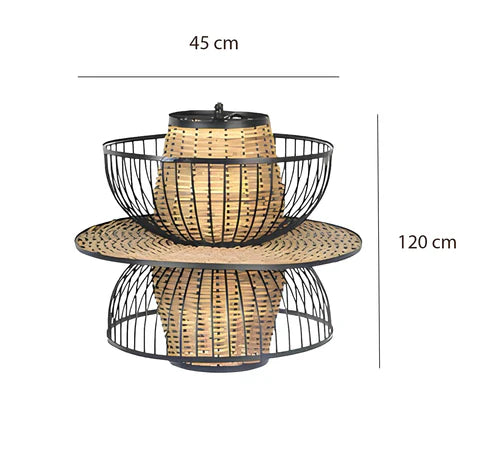 Handcrafted Rattan Bamboo Pendant Light Yash