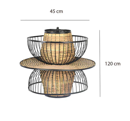 Handcrafted Rattan Bamboo Pendant Light Yash