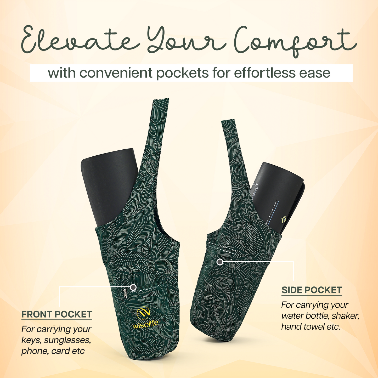 Wifelife Premium Yoga Mat Tote Bag