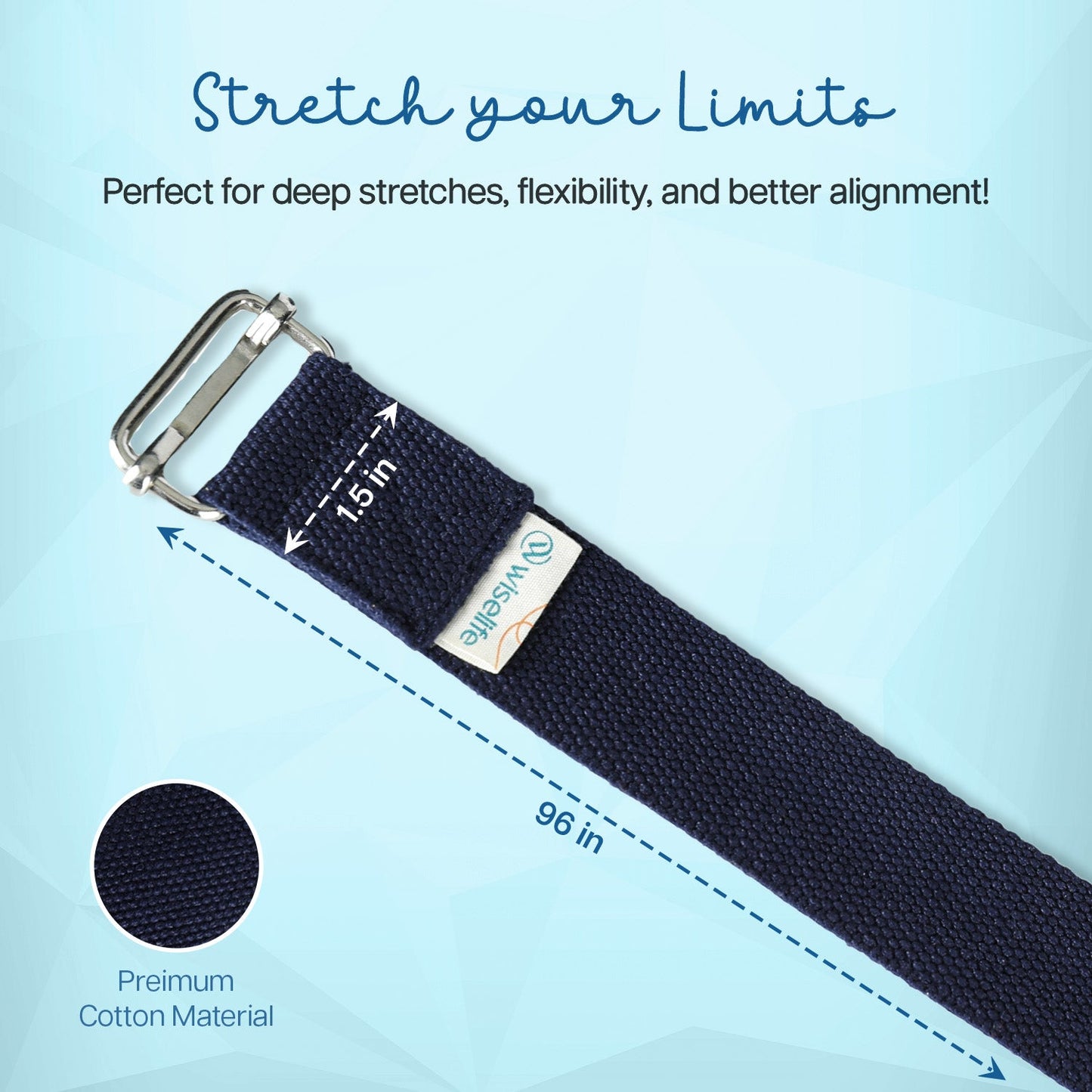 Wifelife Premium Cotton Yoga Stretch Belt