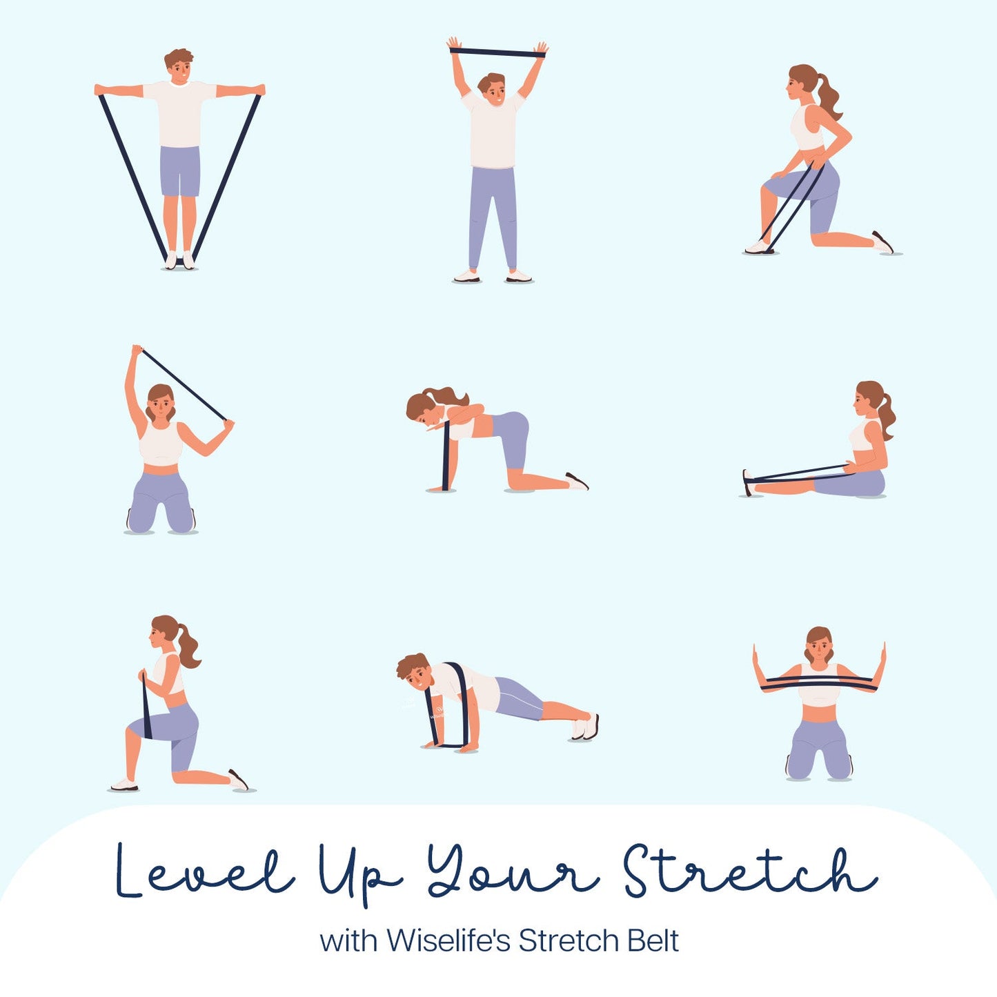 Wifelife Premium Cotton Yoga Stretch Belt