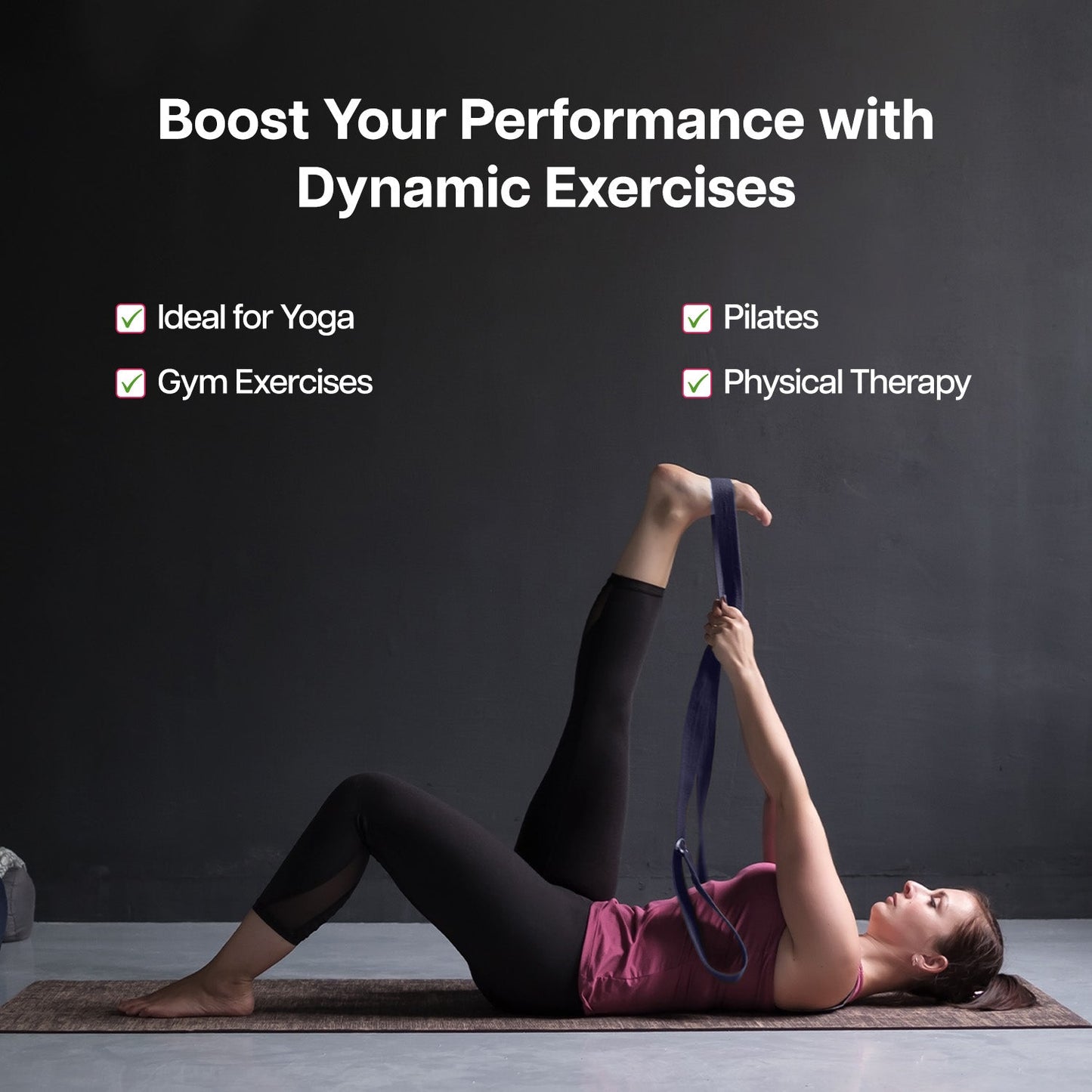 Wifelife Premium Cotton Yoga Stretch Belt