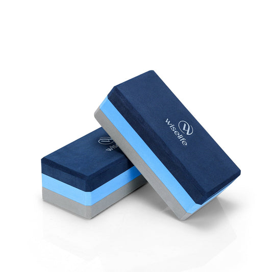 Premium Classic Yoga Block Blue-Grey