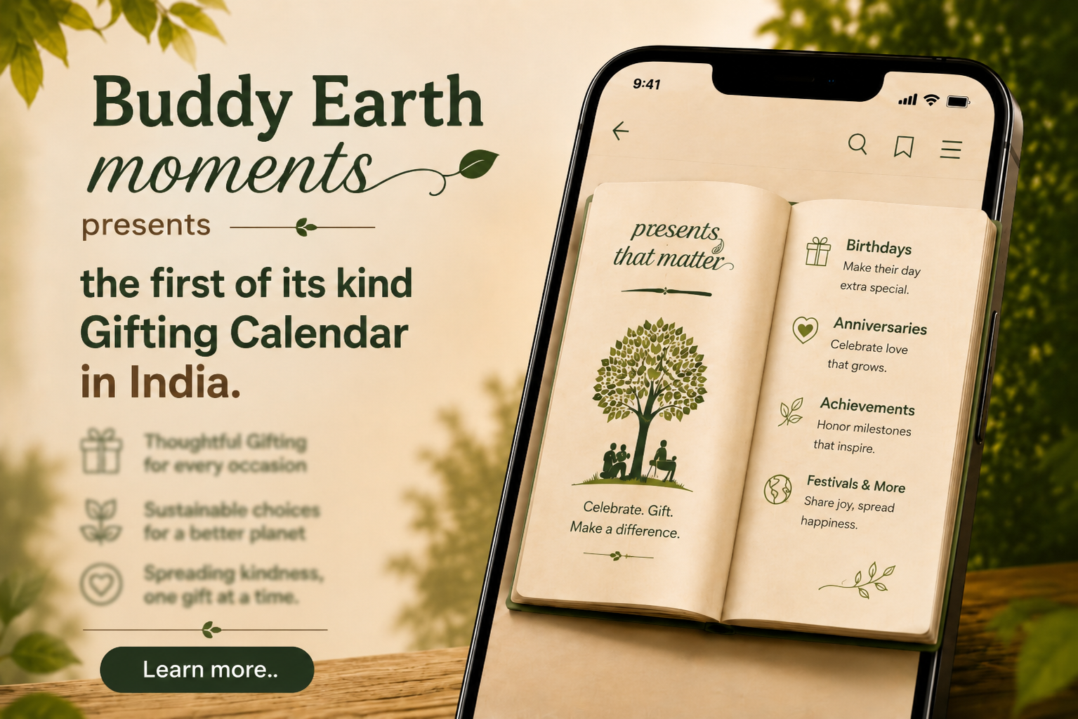 Buddy Earth Moments Calendar